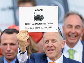 IDEE 155. Deutsches Derby Gr.1: Palladium siegt unter Thore Hammer-Hansen